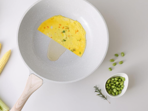 Ceramic Nonstick Wok Pan with Lid, Healthy Coated Stir Fry Cookware for Induction Cooking and Everyday Meals